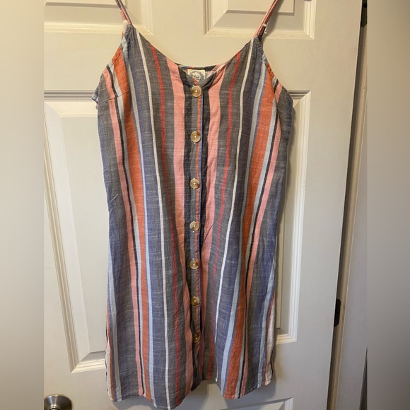 Blue Rain Franchesca’s Brand Striped Strappy Dress - Picture 2 of 4